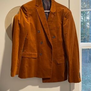 Burnt orange suit jacket